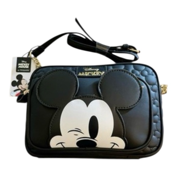NWT-DISNEY-MICKEY MOUSE-WINKING MICKEY MOUSE CROSSBODY BAG BY PRIMARK - Picture 1 of 5